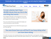 Tablet Screenshot of diverticulitispainfreefood.com
